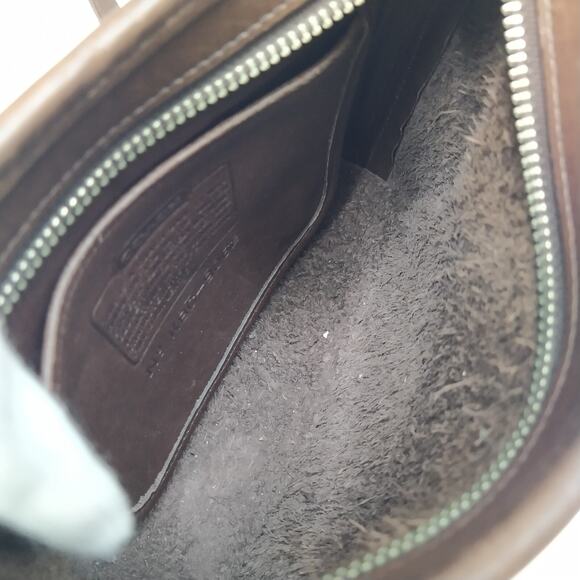 Coach Brown Leather Zipper Closure Crossbody Bag - Vintage Made in USA - Picture 11 of 14